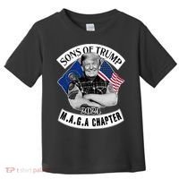 Sons Of Trump 2024 Biker Funny Toddler T-Shirt thumb 0