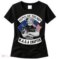 Sons Of Trump 2024 Biker Funny Women's T-Shirt thumb 0