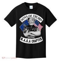 Sons Of Trump 2024 Biker Funny Kids T-Shirt thumb 0