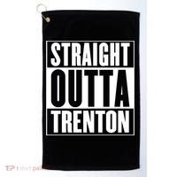 Straight Outta Trenton Gift Meaningful Gift Golf Towel thumb 0