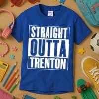 Straight Outta Trenton Gift Meaningful Gift Kids T-Shirt thumb 3