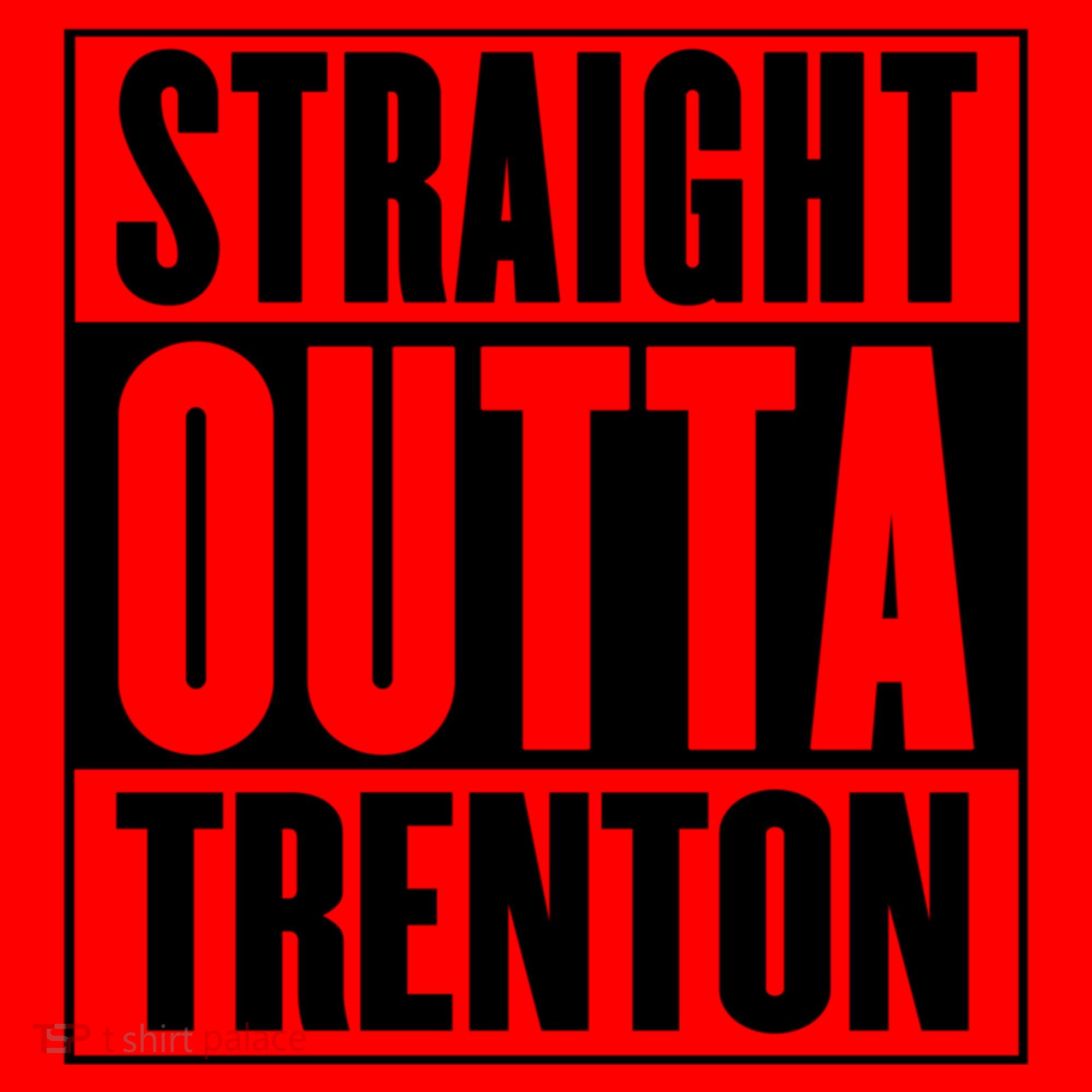 Straight Outta Trenton Gift Meaningful Gift Santa Hat