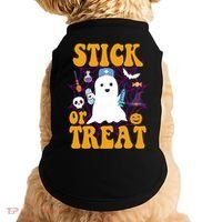Stick Or Treat Halloween Nurse Ghost Doggie Tank thumb 0