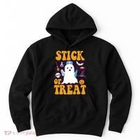 Stick Or Treat Halloween Nurse Ghost Hoodie thumb 0