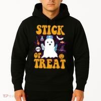 Stick Or Treat Halloween Nurse Ghost Hoodie thumb 2