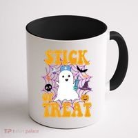 Stick Or Treat Halloween Nurse Ghost Coffee Mug thumb 1