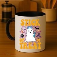 Stick Or Treat Halloween Nurse Ghost Coffee Mug thumb 4