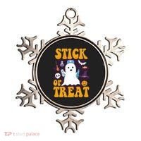 Stick Or Treat Halloween Nurse Ghost Ornament thumb 0