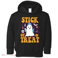 Stick Or Treat Halloween Nurse Ghost Toddler Hoodie thumb 0
