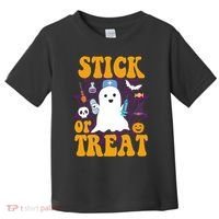 Stick Or Treat Halloween Nurse Ghost Toddler T-Shirt thumb 0
