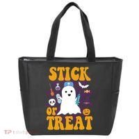 Stick Or Treat Halloween Nurse Ghost Tote Bag thumb 0