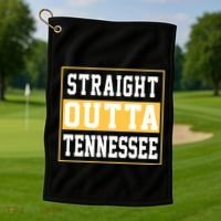 Straight Outta Tennessee Golf Towel thumb 1