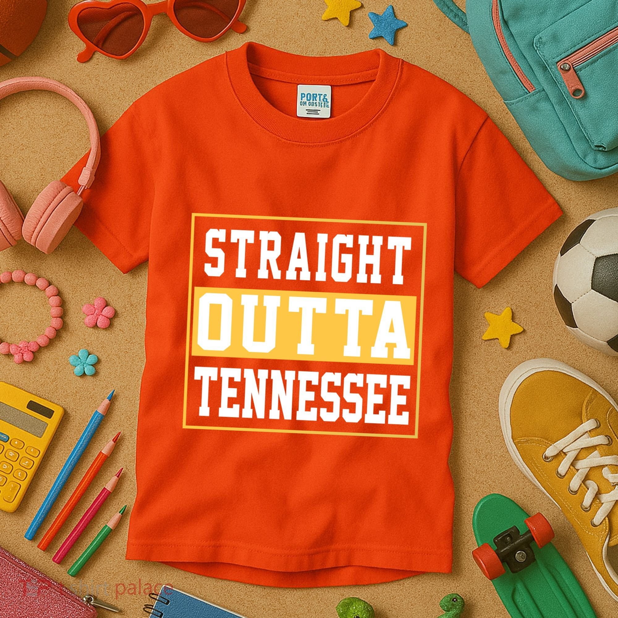 Straight Outta Tennessee Kids T-Shirt