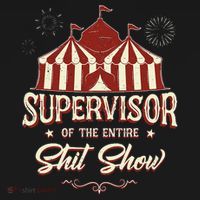 Supervisor Of The Entire Shit Show Funny Circus Boss Women's Hoodie thumb 2
