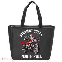 Straight Outta The North Pole Funny Christmas Tote Bag thumb 0
