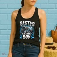 Sister Of The Birthday Boy Matching Video Game Birthday Women's Tank Top thumb 2