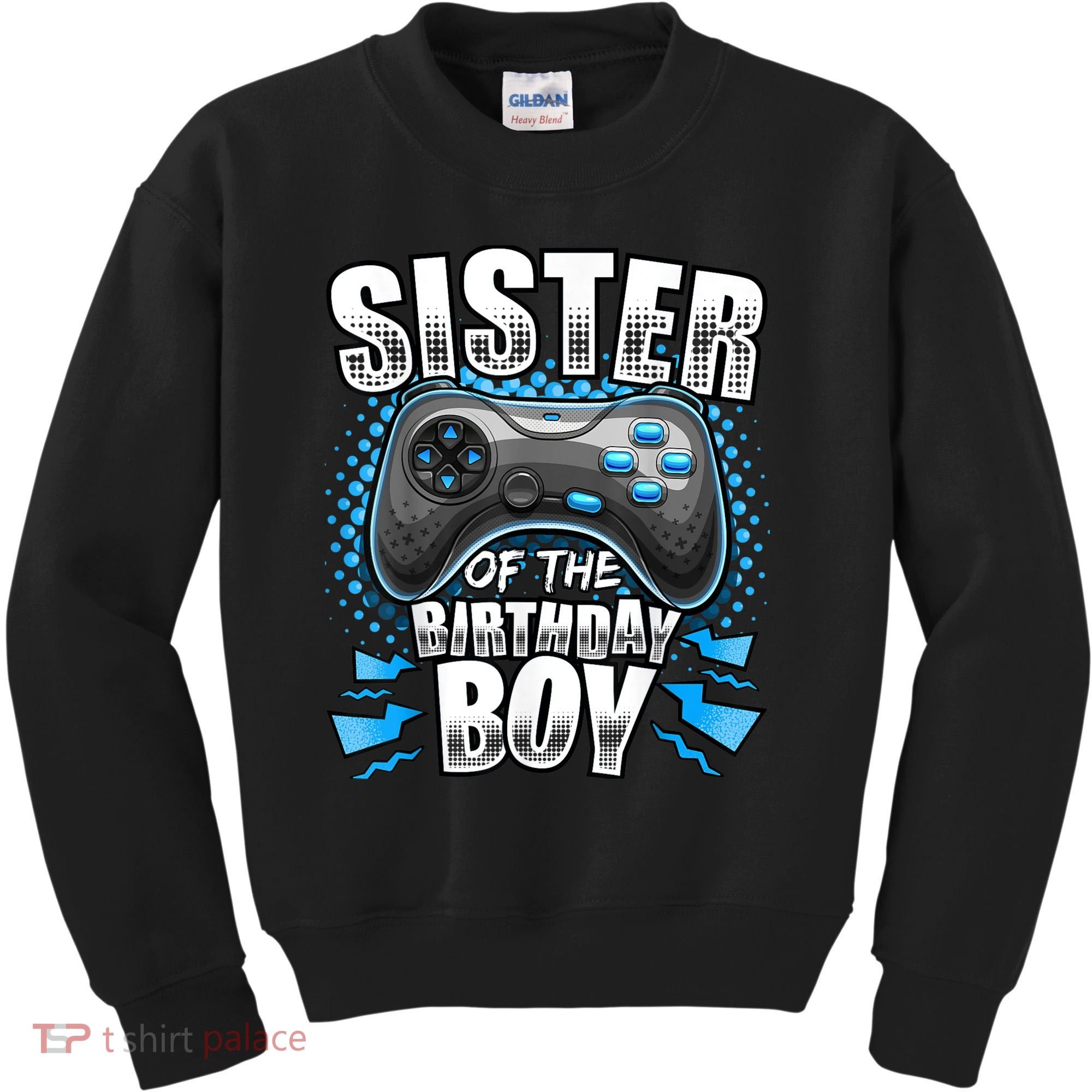 Sister Of The Birthday Boy Matching Video Game Birthday Kids Sweatshirt
