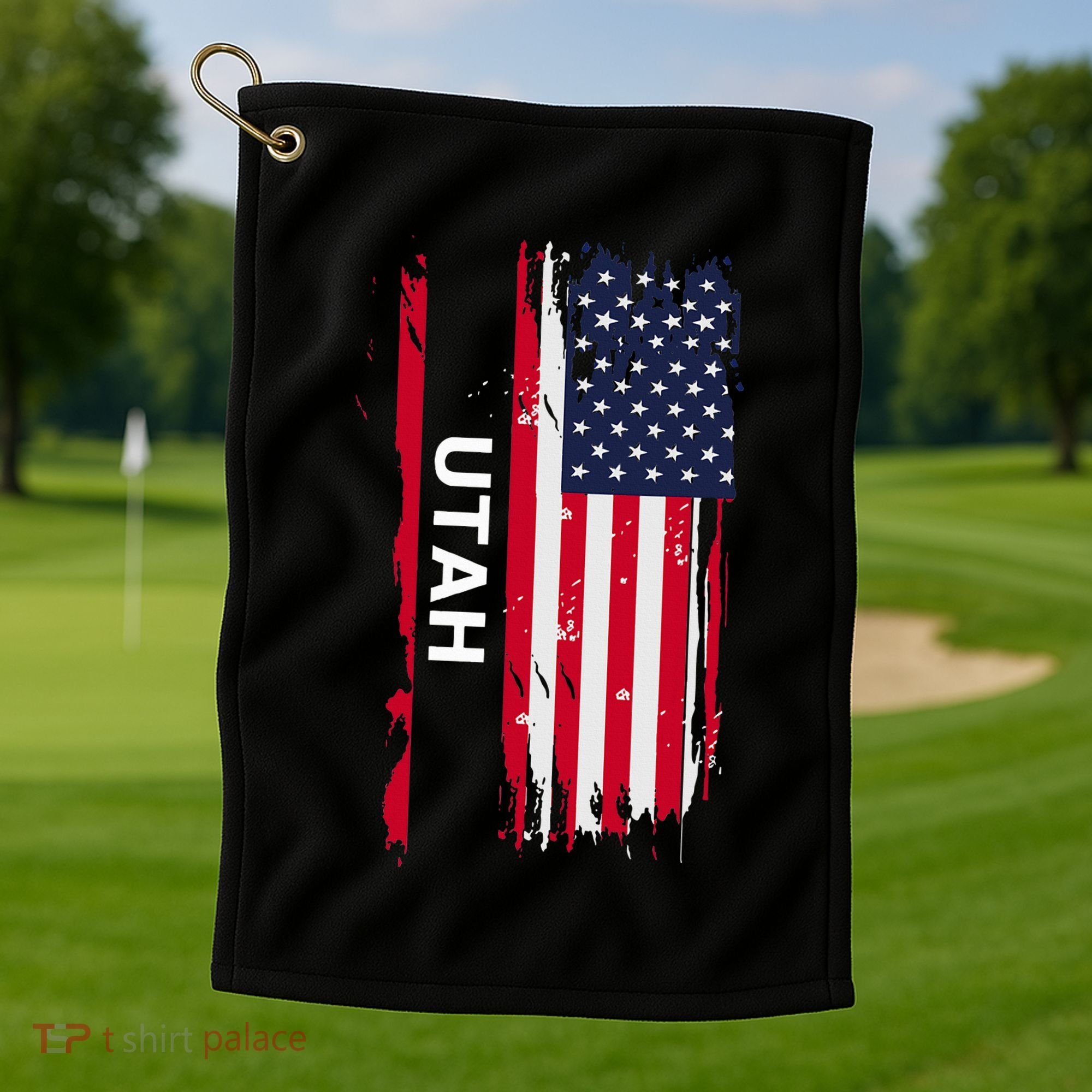 State Of Utah Golf Towel