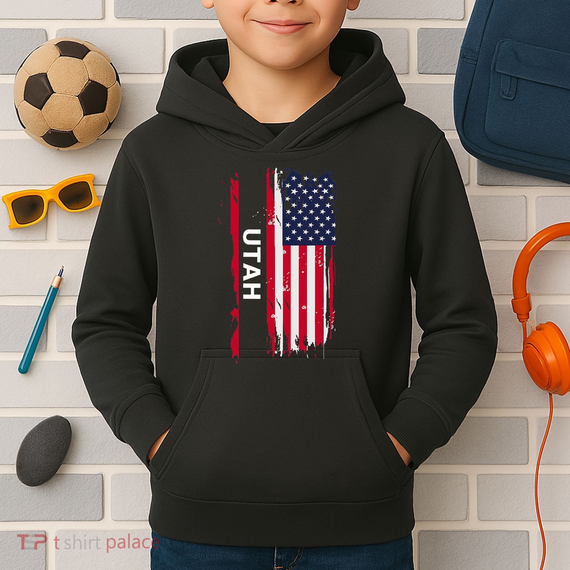 State Of Utah Kids Hoodie