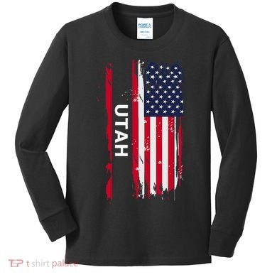 State Of Utah Kids Long Sleeve Shirt