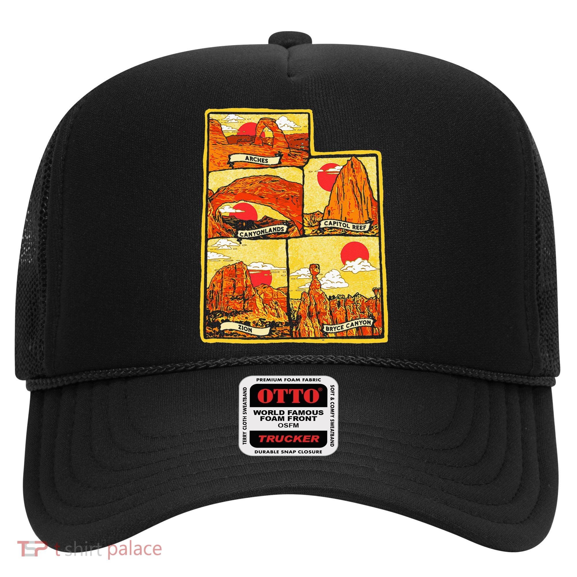 State of Utah Five National Parks Arches Zion Capitol Bryce Hat