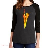 Soul Sword  Women's Tri-Blend 3/4-Sleeve Raglan Shirt thumb 2