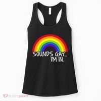 Sounds Gay I'm In Funny LGBT Women's Tank Top thumb 0