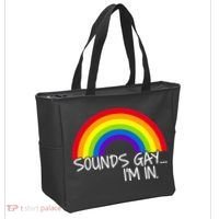Sounds Gay I'm In Funny LGBT Tote Bag thumb 2