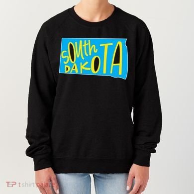 South Dakota Hand Drawn State Outline Women's Sweatshirt