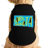 South Dakota Hand Drawn State Outline Doggie Tank thumb 0