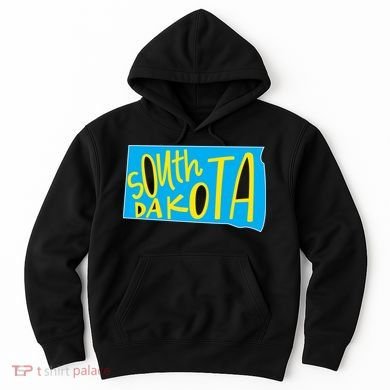 South Dakota Hand Drawn State Outline Hoodie