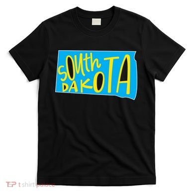 South Dakota Hand Drawn State Outline T-Shirt
