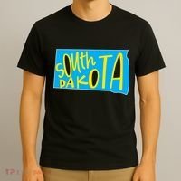 South Dakota Hand Drawn State Outline T-Shirt thumb 3