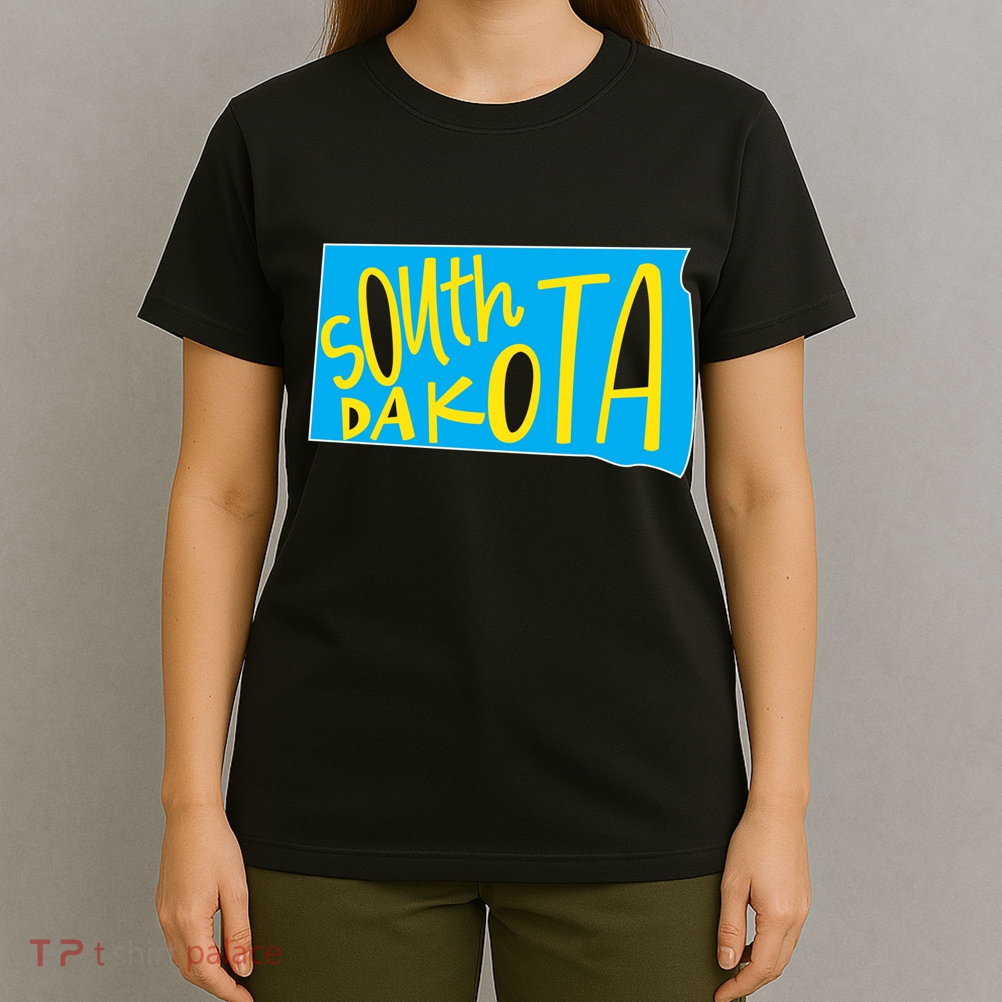 South Dakota Hand Drawn State Outline T-Shirt