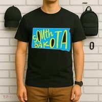 South Dakota Hand Drawn State Outline T-Shirt thumb 6