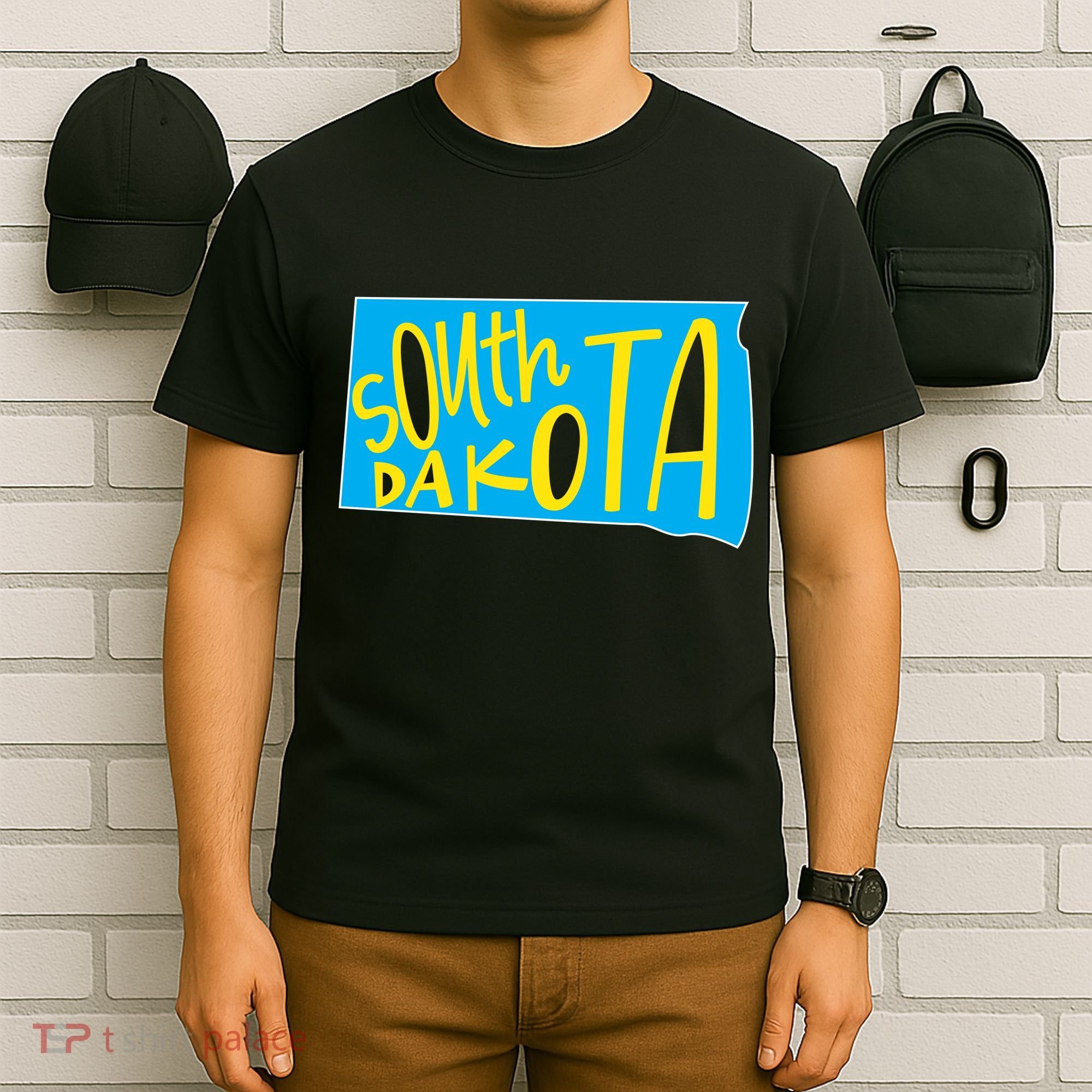 South Dakota Hand Drawn State Outline T-Shirt