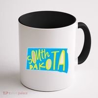 South Dakota Hand Drawn State Outline Coffee Mug thumb 1