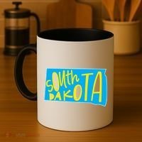South Dakota Hand Drawn State Outline Coffee Mug thumb 4