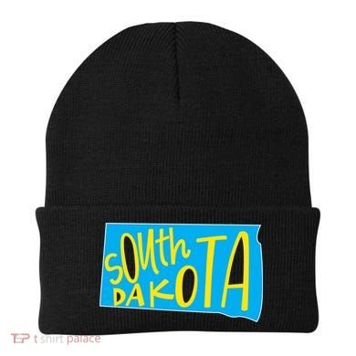 South Dakota Hand Drawn State Outline Beanie