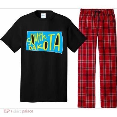 South Dakota Hand Drawn State Outline Pajama Set