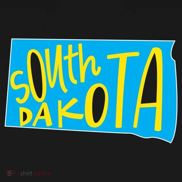 South Dakota Hand Drawn State Outline Women's Hoodie