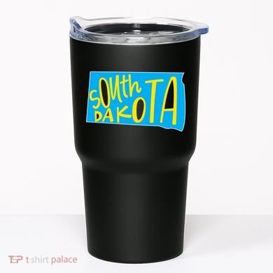 South Dakota Hand Drawn State Outline Tumbler