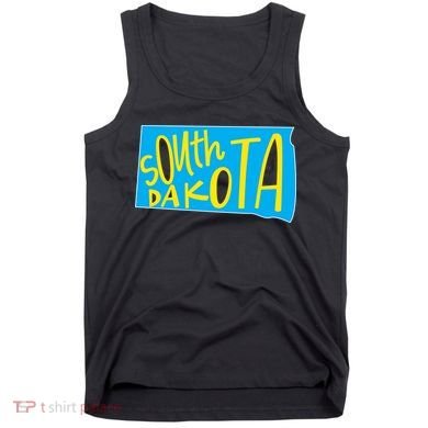 South Dakota Hand Drawn State Outline Tank Top