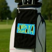 South Dakota Hand Drawn State Outline Golf Towel thumb 2
