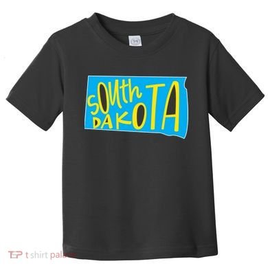 South Dakota Hand Drawn State Outline Toddler T-Shirt
