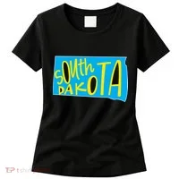 South Dakota Hand Drawn State Outline Women's T-Shirt thumb 0