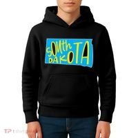 South Dakota Hand Drawn State Outline Kids Hoodie thumb 4