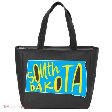 South Dakota Hand Drawn State Outline Tote Bag