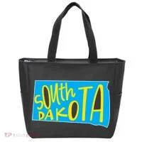 South Dakota Hand Drawn State Outline Tote Bag thumb 0