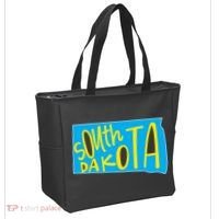 South Dakota Hand Drawn State Outline Tote Bag thumb 2